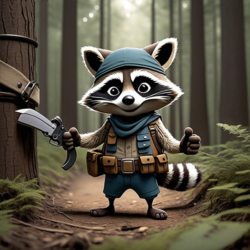 Giggles the Raccoon
